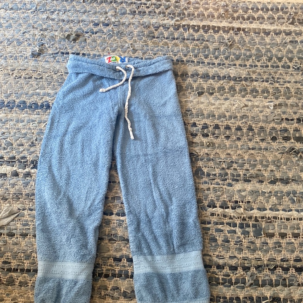 Light blue towel pants from Ragz